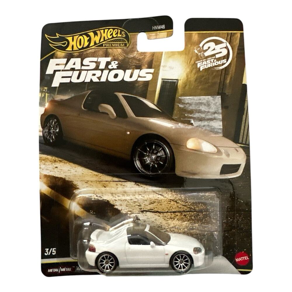 Hot Wheels Premium Fast & Furious 1994 Honda Del Sol White NEW SEALED MINT